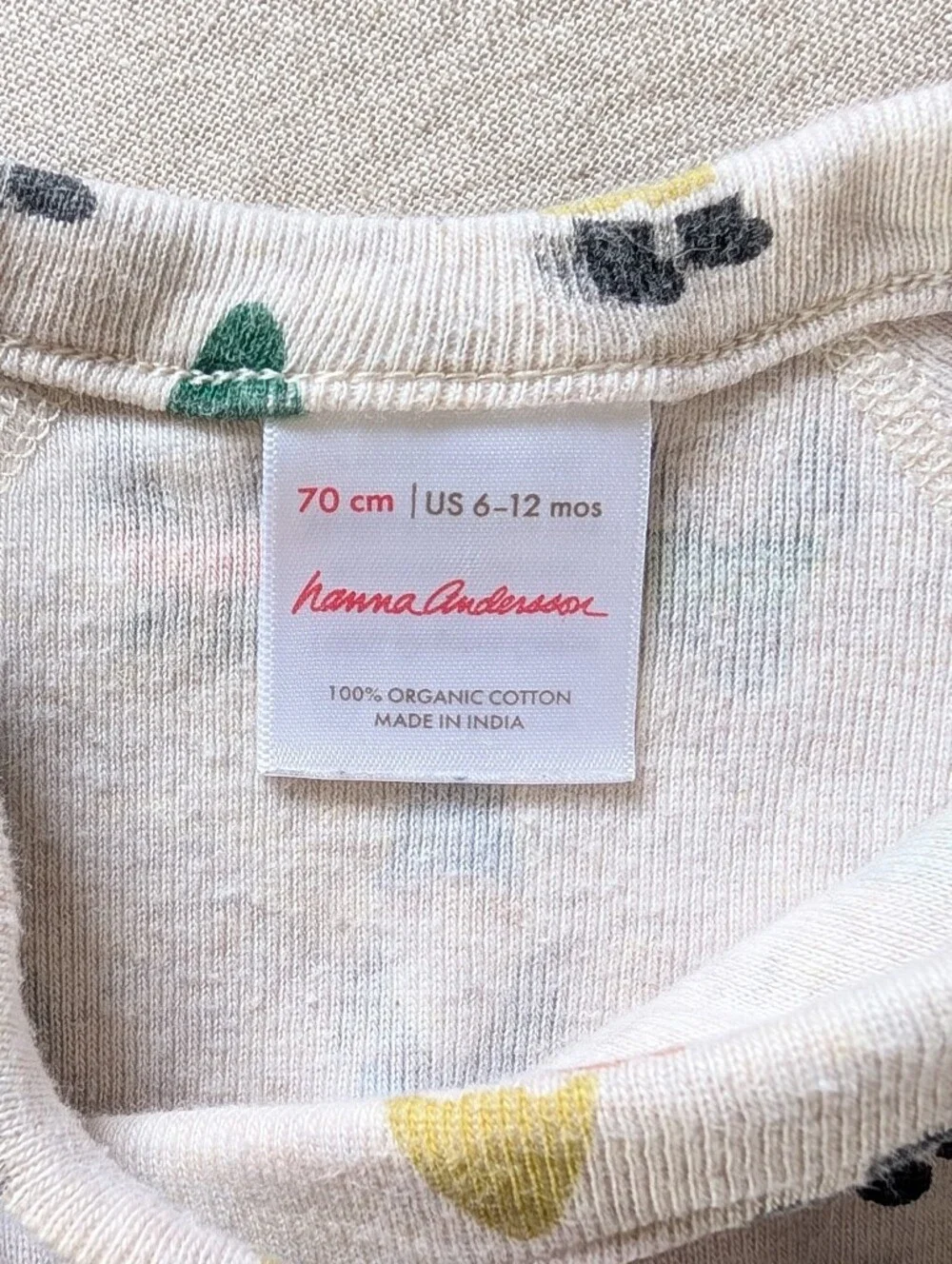 Hanna Andersson | 6-12 mo | Gnome Print | Snap Closure Onesie